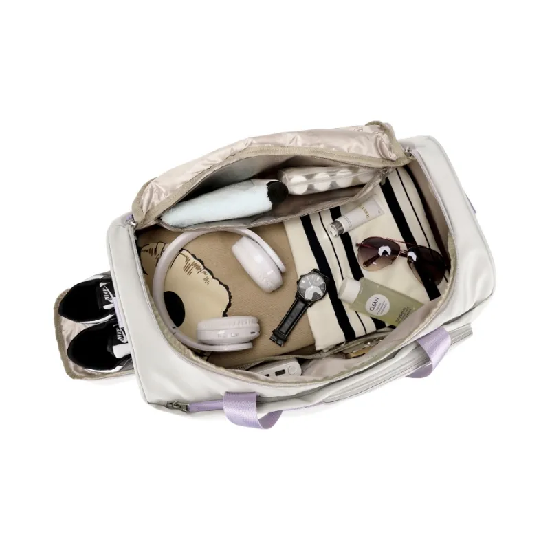 ZUOFEIFAN Fabric Gym Bag Large Size Unisex Gray-5