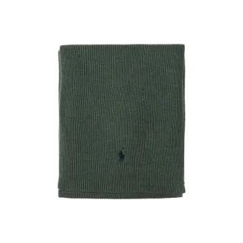 Polo Ralph Lauren Pony Embroidered Ribbed Knit Scarf