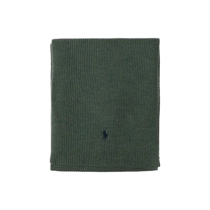 Polo Ralph Lauren Pony Embroidered Ribbed Knit Scarf-0