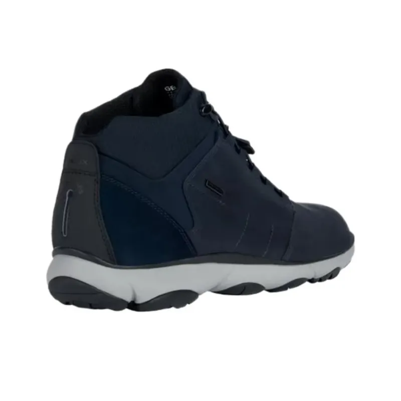 GEOX Nebula 4×4 ABX Anti-Slip Wear-Resistant Mid-Top Casual Shoes Men's Blue-4