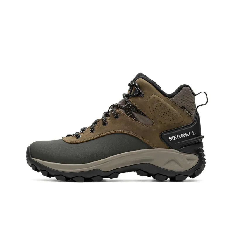 MERRELL Waterproof And Wear-resistant Short Outdoor Boots Women's Dark Brown-0