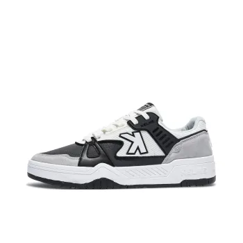 KELME Lightweight And Breathable Low Top Skateboard Shoes Men's White Dark Gray