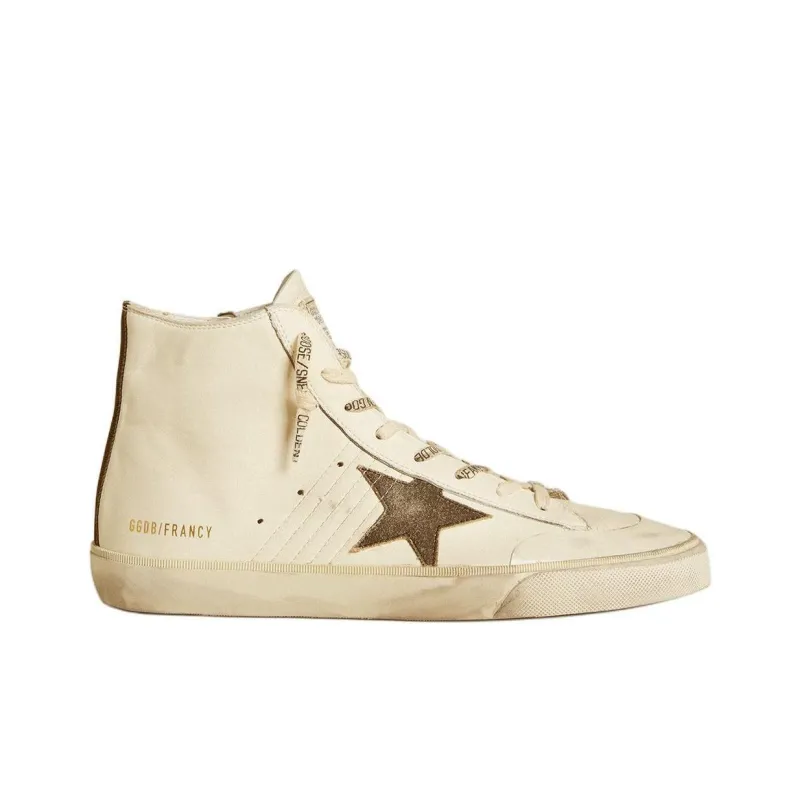 Golden Goose Francy Penstar Low-Top Skateboard Shoes Men's Beige-1