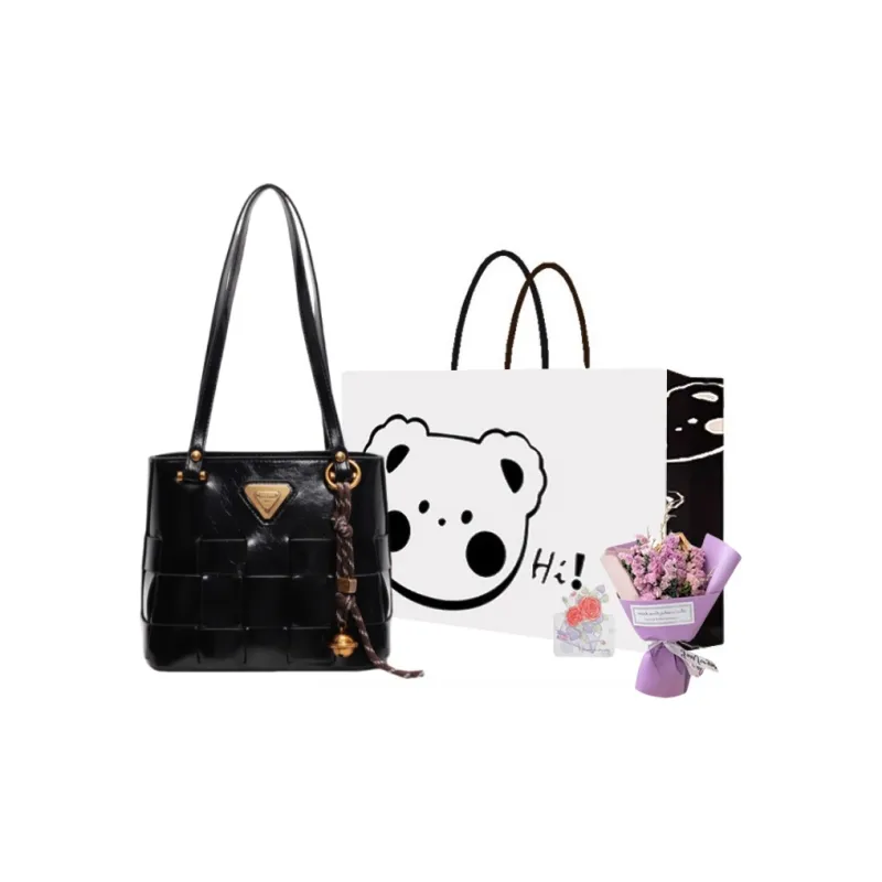 NX DOUGHNUT PU Handbag Shoulder Bag Women's Black/Ancora Red/Coffee/Brown-22