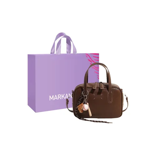 MARKANGARO Synthetic Leather Crossbody Bag Women's Brown/Coffee/Black/Red