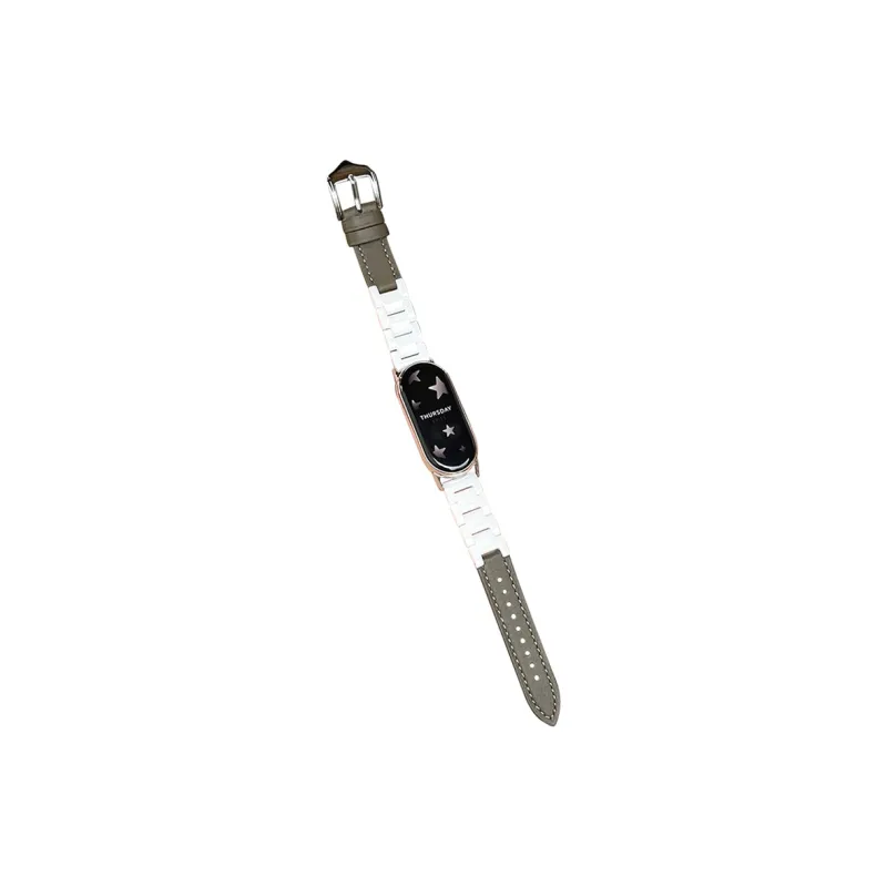 MSSM Xiaomi Compatibility Watch Band Ceramic, Genuine Leather Material-10