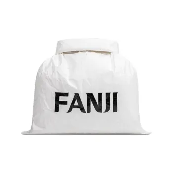 FANJI DuPont Paper Shake It Bag Portable Storage Bag Unisex White/Black/Silver