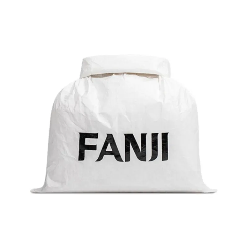 FANJI DuPont Paper Shake-It Bag Portable Storage Bag Unisex White/Black/Silver-0