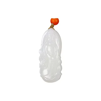 Treasure Necklaces White Jade Men's