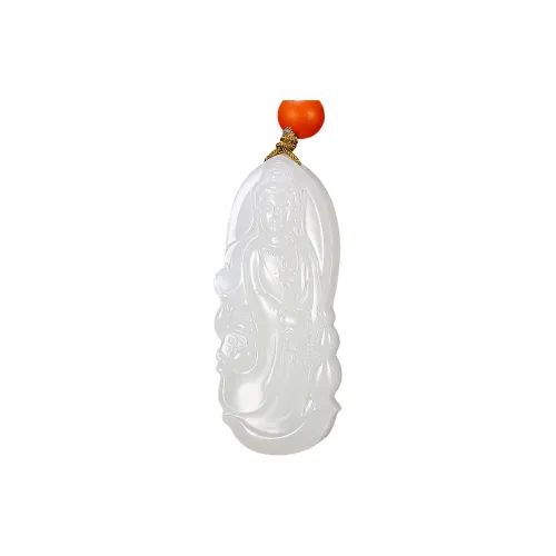 Treasure Necklaces White Jade Men's