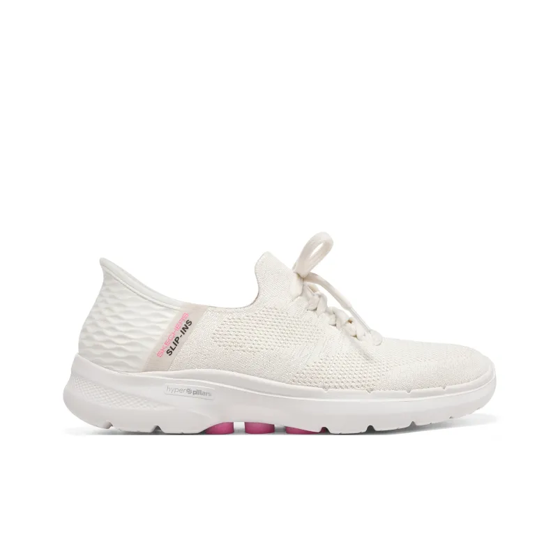 Skechers Go Walk 6 Lace Up 'Off White' Women's-1