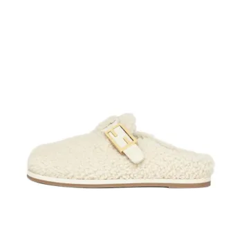 FENDI Feel Logo Plaque Mules Women's