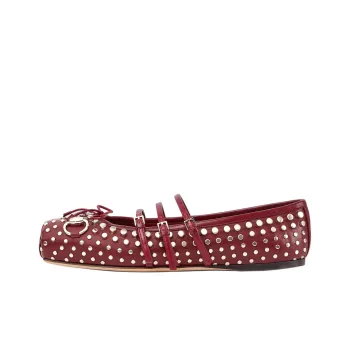 GUCCI Horsebit Casual Single Shoes Women's Red