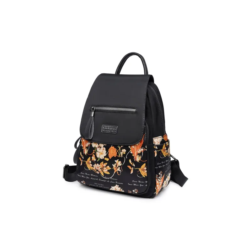 SANTA BARBARA POLO & RACQUET CLUB Fabric Backpack Regular Women's Black Style/Bellflower Style-3