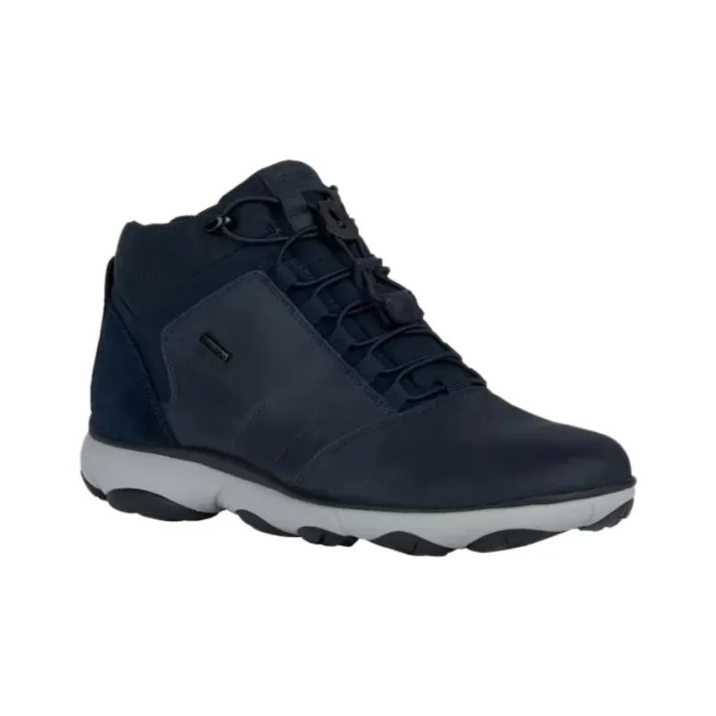 GEOX Nebula 4×4 ABX Anti-Slip Wear-Resistant Mid-Top Casual Shoes Men's Blue-1