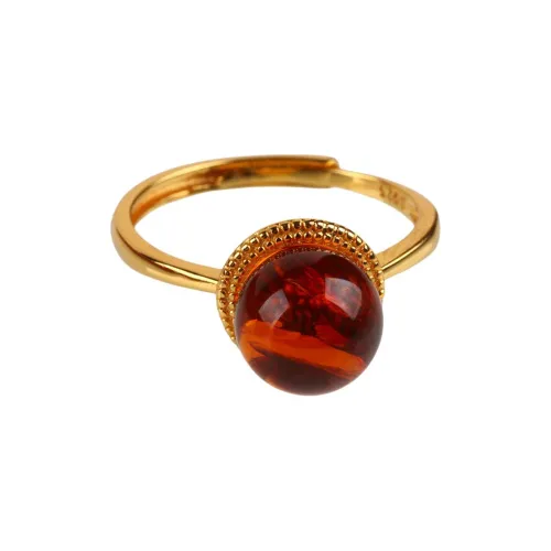 Ou Said Jewelry Amber Rings Unisex