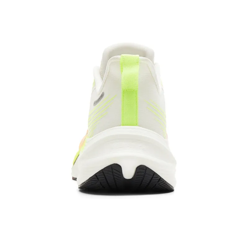 PEAK Cushioned Anti-Slip And Wear-Resistant Lightweight Low-Top Sprint Running Shoes Men's Milk White Orange-4