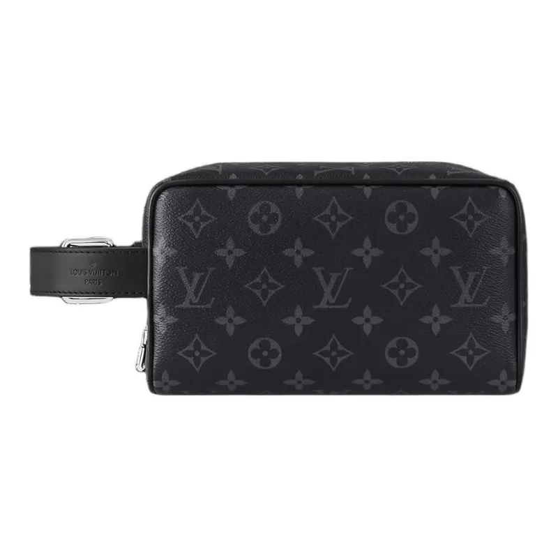 LOUIS VUITTON Locker Dopp Kit Monogram Eclipse Canvas-0
