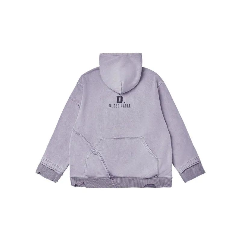 D.Desirable Reverse Series Sweatshirts Unisex Taro Paste Purple-1