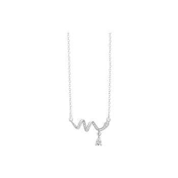 Heart Grass S925 Silver Necklaces Women's