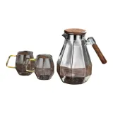 Gray Waterdrop Kettle+Gray Cup X2