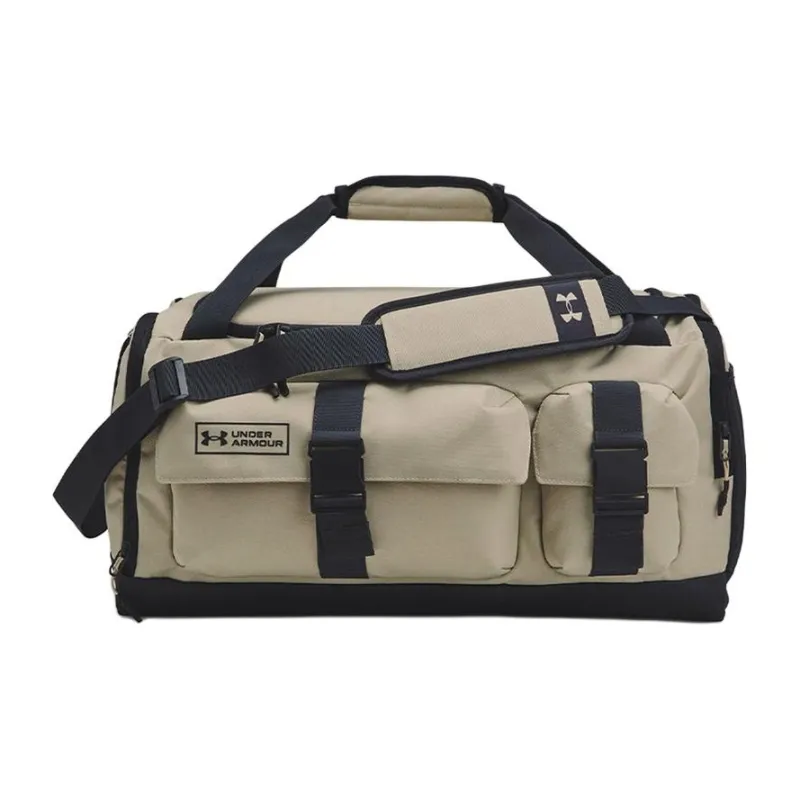 Under Armour Polyester Bonded PU Travel Bag Regular Unisex Khaki Gray-1