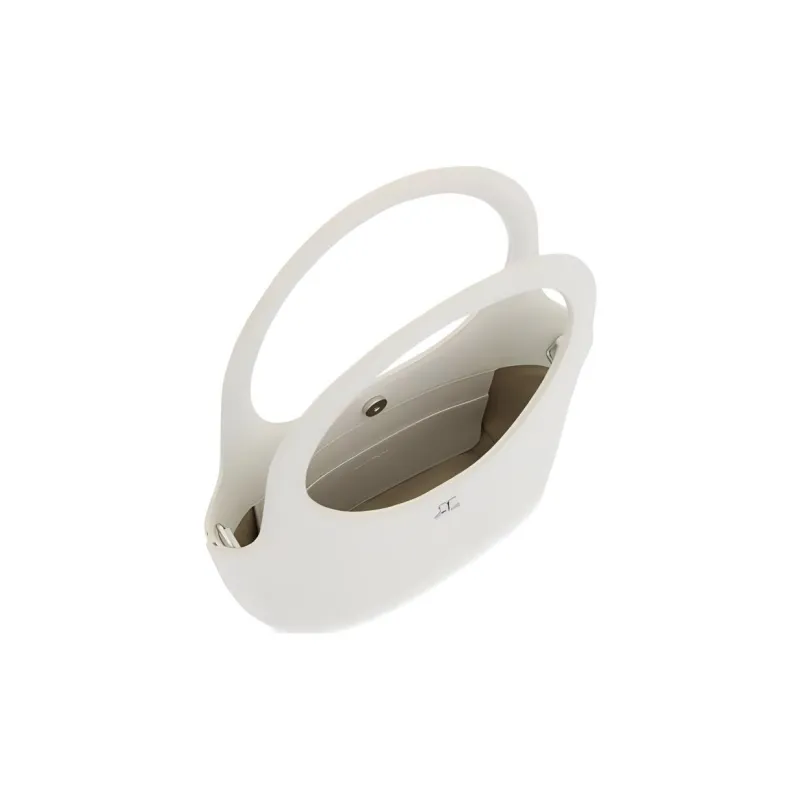 COURREGES Holy Leather Bag 'White'-2