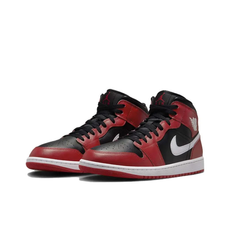 JORDAN 1 Mid 'Gym Red Black White'-2