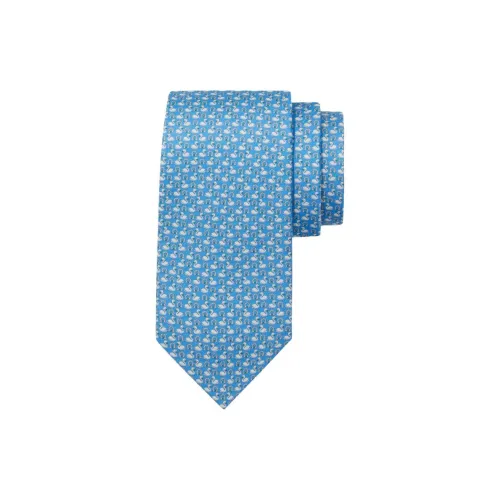 Ferragamo Swan print Silk Tie