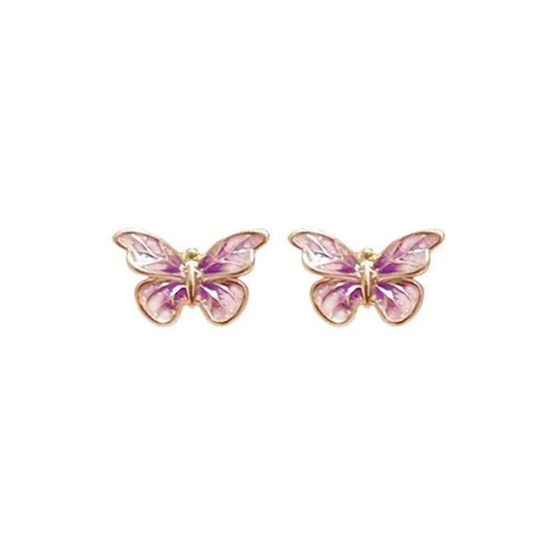 CHINA GOLD 18K Gold Stud Earrings Women's-0