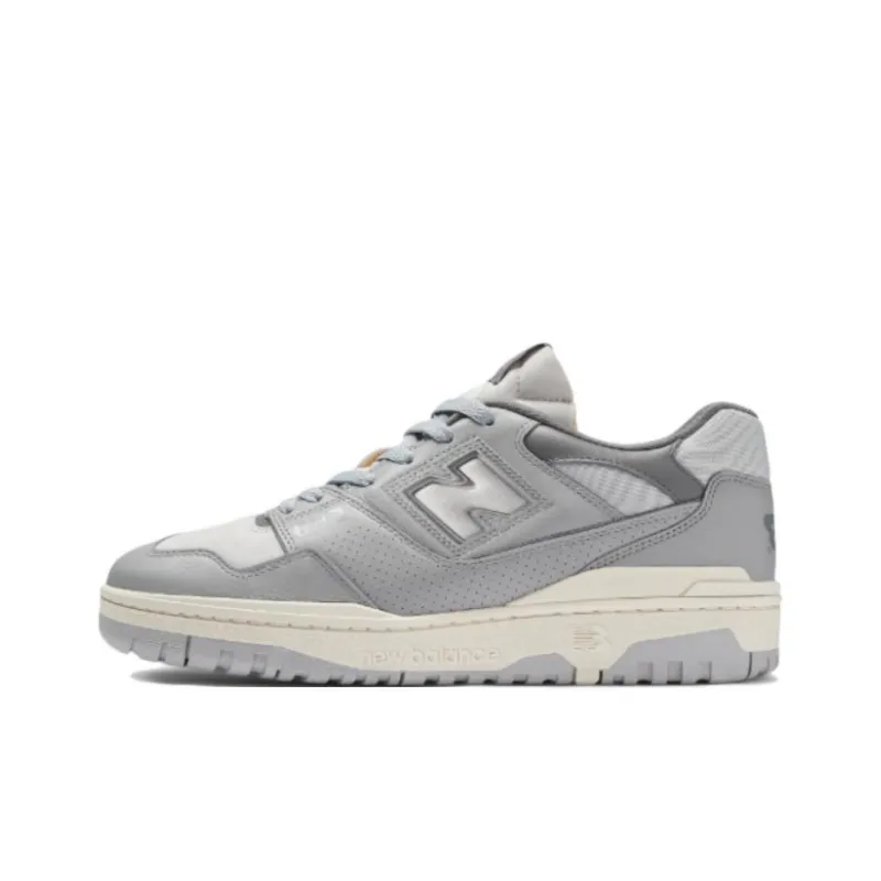 Aime Leondor x New Balance NB 550 Anti Slip Wear Resistant Low Top Skateboard Shoes Unisex Gray-0