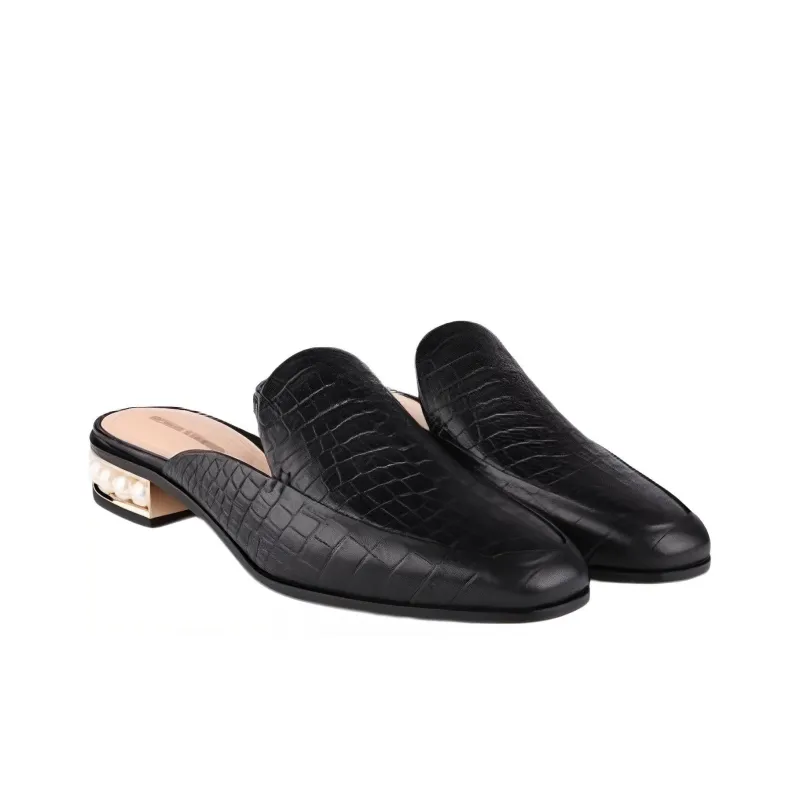 NICHOLAS KIRKWOOD TPR Sole Slip-Resistant Wrap-toe Slippers Women's Black-2