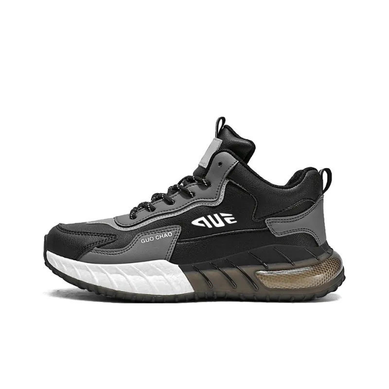 Prince McQueen Shock Absorbers With Slip Resistant And Abrasion Resistant Properties Mid Top Casual Shoes Men's-7