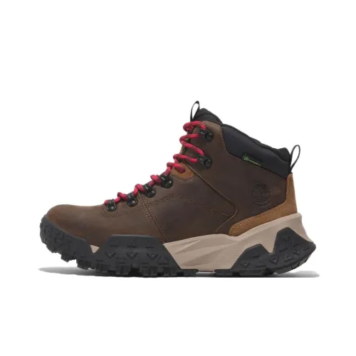 Timberland Anti Slip Wear Resistant Mid Top Trekking Shoes Men's Brown