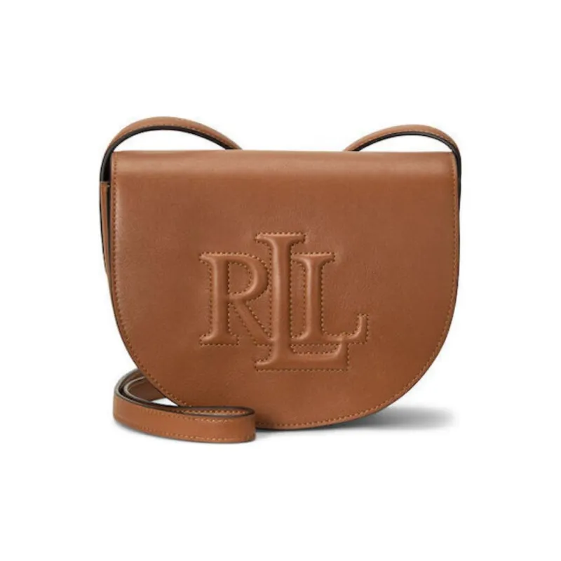 Ralph Lauren Leather Crossbody Bag, Shoulder Bag Women's Brown-0