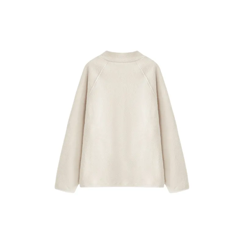 CHARM PICK Velvet feel Coat Women's Almond-1