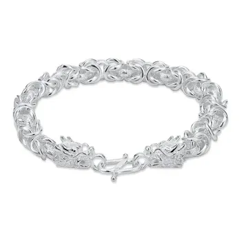 KING SIZE JEWELRY 999 Fine Silver Bracelets Men's