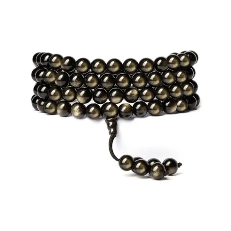 JINGCHENGGOU Obsidian Jade Bracelets Unisex-0