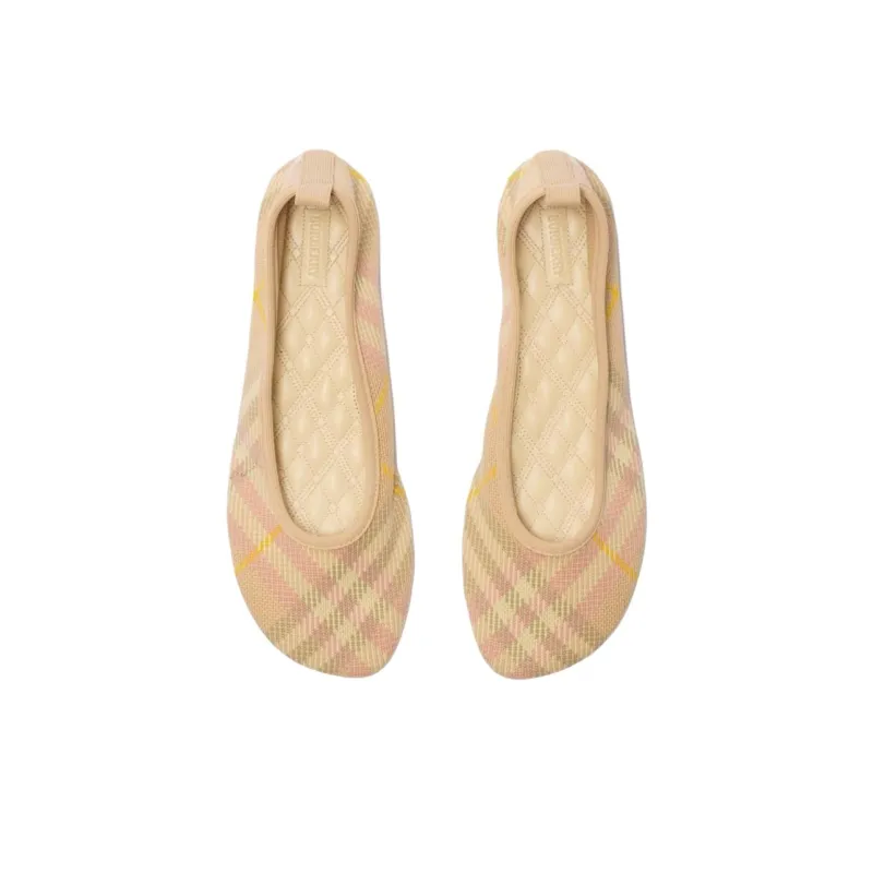 Burberry Casual Single Shoes Women's Beige-2