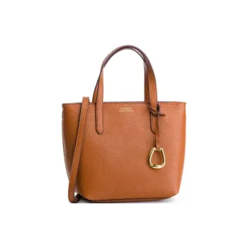 LAUREN RALPH LAUREN Faux Leather Tote Bag Shopping Bag Shoulder Bag Crossbody Bag Handbag Mini Women's Brown