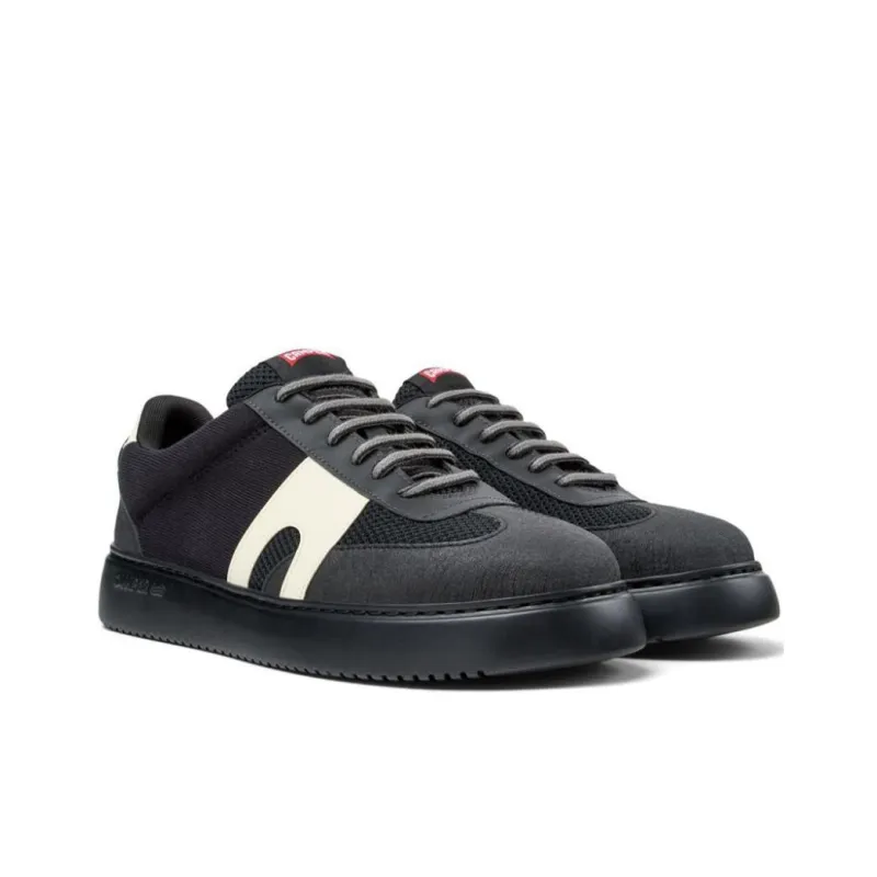 CAMPER Runner Low Top Skateboard Shoes Men's Black-1