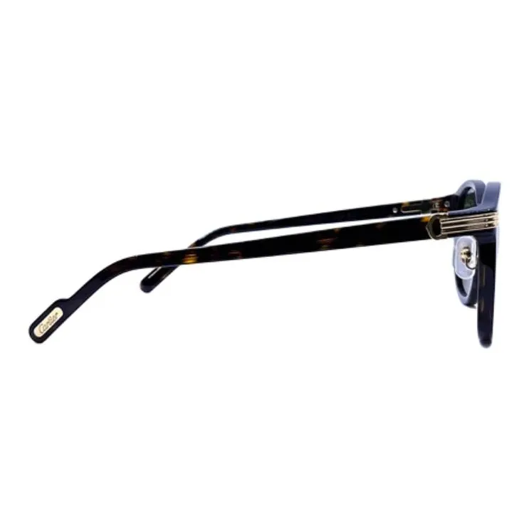 CARTIER Acetate Irregular Shape Sunglasses Unisex Tortoiseshell-7