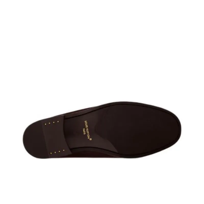 LOUIS VUITTON Major Closed Toe Slippers Men's Brown-5