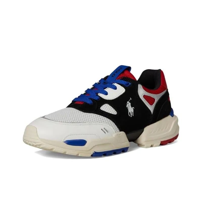 Polo Ralph Lauren Jogger Low Top Casual Shoes Men's Black Red-1