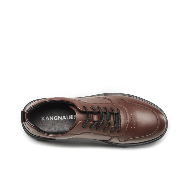 KANGNAI Casual Shoes Men's Black Brown-7