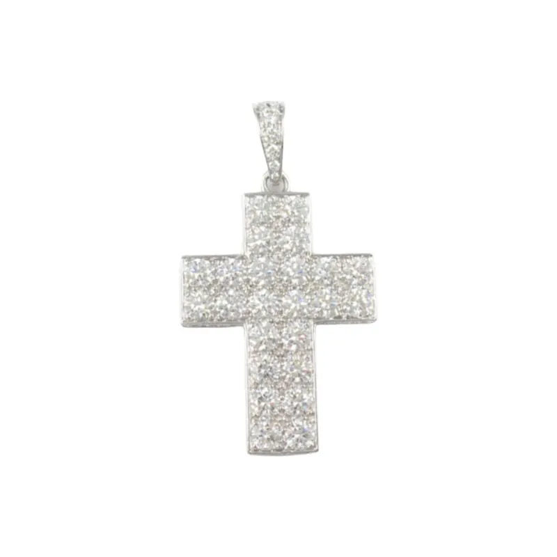 Cartier 2010 18kt White Gold Secret De Bouillard Top Diamond Pendant-0