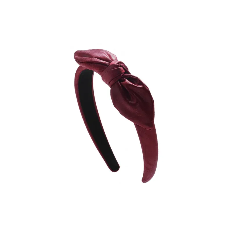 ROYALSASA PU Acrylic Headband Headbands Women's-0