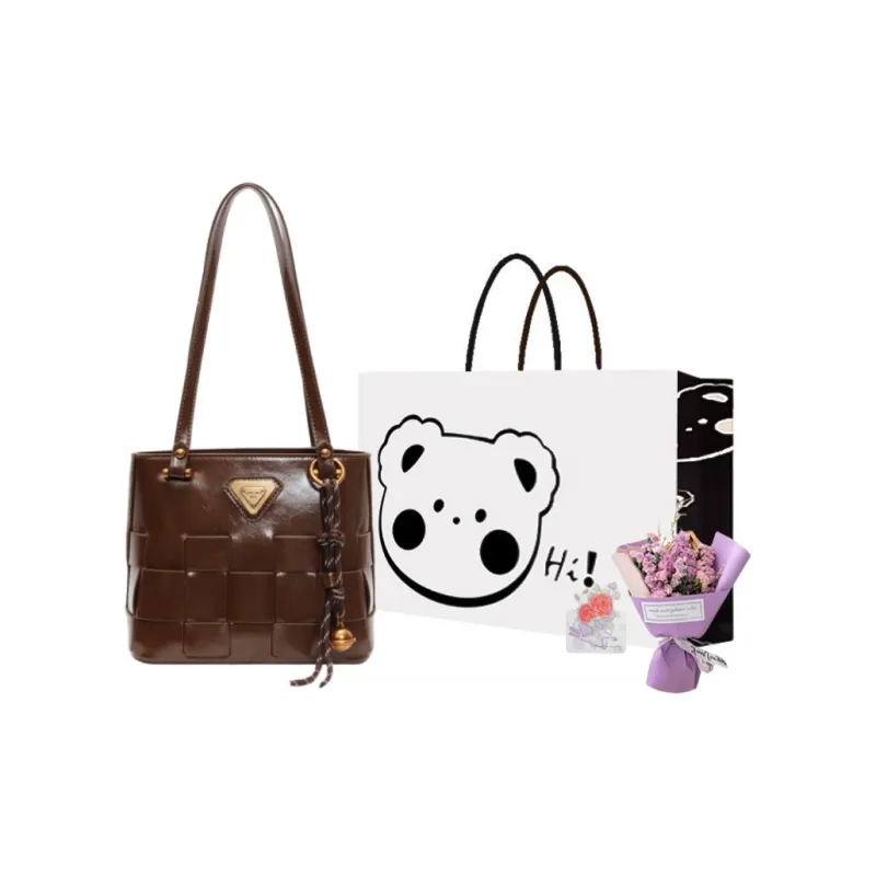 NX DOUGHNUT PU Handbag Shoulder Bag Women's Black/Ancora Red/Coffee/Brown-29