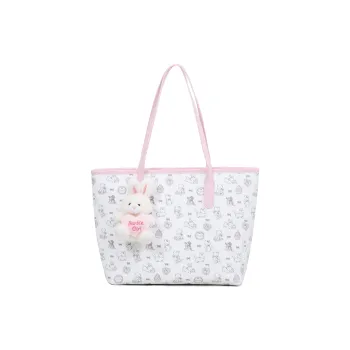 Versman PU Matte Tote Bag Shopping Bag Shoulder Bag Women's Pink White