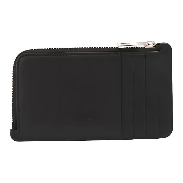 LOEWE Satin Calfskin Card Holder Men's Black-3
